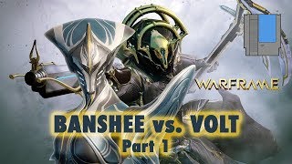 WARFRAME PLAT BET. Who Can Do The Most Dmg, Beastmode Banshee or Volt? Pt 1