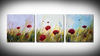 Simple poppies painting