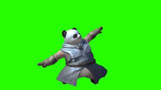 TERA popori panda with green screen