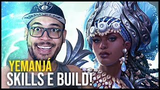 SMITE - Yemoja Goddess of Rivers - SKILLS & BUILD (Minha opinião)