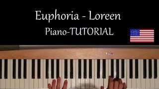 How to play Euphoria by Loreen on Piano - Winner Eurovision Song Contest 2012 - Tutorial