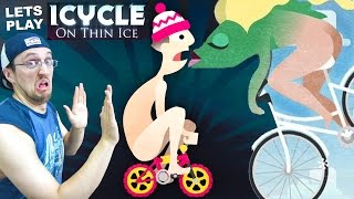 Lets Play ICYCLE: ON THIN ICE! Crazy Naked Guy on a Bike! + Fish Have Butts w/ Cheeks? (Part 1)