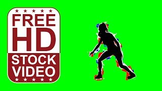 Free Stock Videos – woman dancing on green screen seamless loop - pop effects