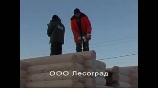 Дом из оцилиндрованного бревна по проекту 100-150-030
