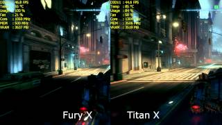 Batman Arkham Knight Fury X Vs Titan X Performance Comparison