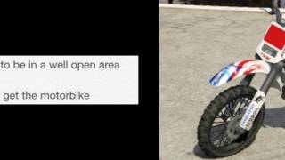 GTA 5 sanchez (off road motour bike) cheat code  (Xbox 360)