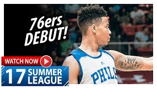 Markelle Fultz Full 76ers Debut Highlights vs Celtics (2017.07.03) Summer League - 17 Pts, 3 Blks