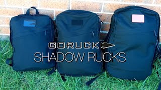Goruck Shadow Rucks SD15, SD20, SD25 Ultralight Backpacks