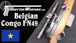 Belgian Congo Force Publique FN49 Sniper