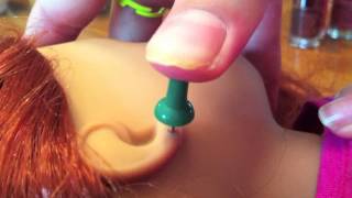 Ciara's Cool Crafts American Girl Doll Ear Piercing Tutorial