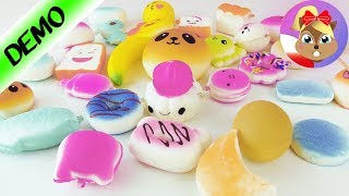 30 NOWYCH SQUISHY TOYS! Slow Rising: banan, pączek-donut, lód na patyku, bułeczka Kawaii