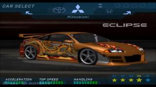 Need For Speed Underground 1 Beta: presets and missing Model cars