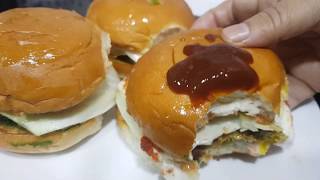 Shami Kabab Burger Recipe | Instant Burger Banane Ka Tarika | बर्गर रेसिपी | My Kitchen My Dish