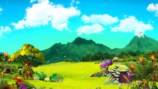 Mountain range clip art || Free Stock Video Background || Relaxing Screensaver