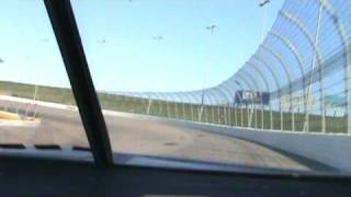 Riding along with Kelly Bires at Newton Iowa Speedway.