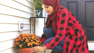 Fall decorate , clean , and shop with me ....  shopping maanta isoo raac , iyo hagaajin