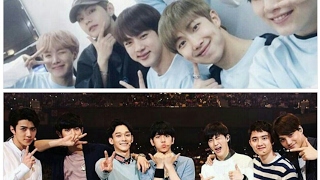 BTS РЕАГИРУЮТ НА EXO|РЕАКЦИЯ BTS НА EXO MONSTER