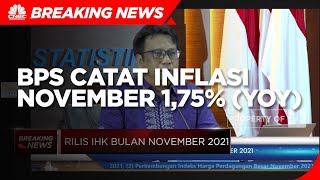 BPS Catat Inflasi November 1,75% (yoy)