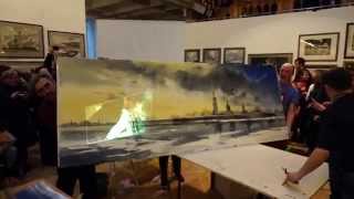 Sergey Temerev. Watercolor Show of 4 Artists. "Winter Light of St. Petersburg". February 8, 2015
