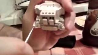 Legrand Valena  переделка фиксирующегося выключателя в импульсный выключатель