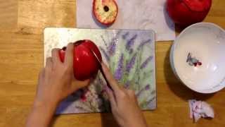 The simple way to open a pomegranate (석류 쉽게 까는 법)