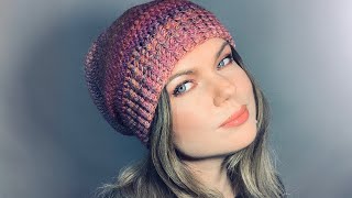 ВЯЖЕМ КРАСИВУЮ ШАПОЧКУ БИНИ "PINK PERL" КРЮЧКОМ / CROCHET BEANIE HAT TUTORIAL