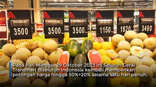 Besok! Belanja Akhir Bulan Banjir Diskon di Transmart Full Day Sale