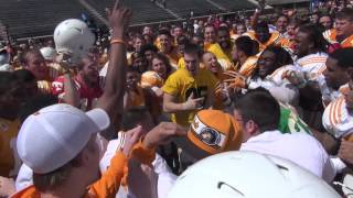 Butch Jones Dancing Following #Vols Practice (4/5/14)