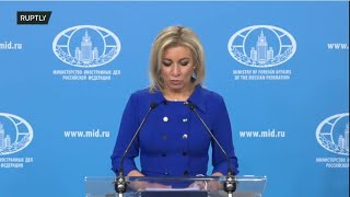 LIVE: MFA spokesperson Maria Zakharova holds weekly briefing