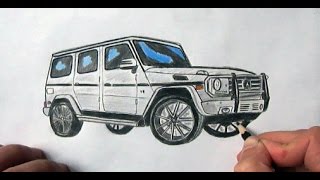 Как нарисовать Mercedes-Benz Гелендваген