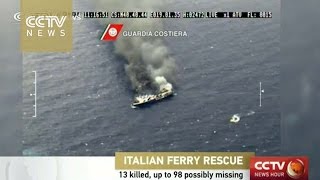 Latest group of stricken Italian ferry survivors arrives in Taranto