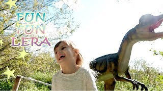 Dinosaurs park part 2! Huge dinosaurs! || Парк Динозавров 2! Огромные динозавры! || Fun Fun Lera