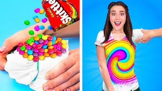 РАДУЖНЫЕ ПОДЕЛКИ И ЛАЙФХАКИ! ||Потрясающие бьюти-идеи от 123 GO Like!