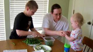 Prepping Green Beans
