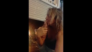 Flexible M.o.M Smokes with Her FEET to Relax between recordings!  :o Lol