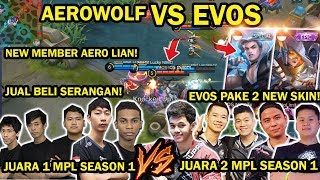 DUEL TAKTIK PRO PLAYER! EVOS VS AEROWOLF ROXY! EVOS PAKE SKIN LESLEY EPIC DAN SKIN CHOU SPECIAL!
