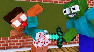 Monster School : Robbery Villager  - Minecraft Animation
