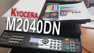 Kyocera M2040DN Первое включение Двухстороннее копирование Добавление бумаги Замена тонера