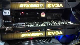 Two EVGA GeForce GTX 560 Ti 1GB Video Cards