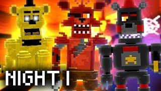 Minecraft FNAF Ultimate Custom Night Episode 2 - GOLDEN FREDDY VS LEFTY! (Minecraft FNAF Roleplay)