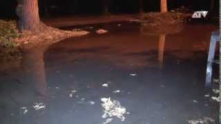 Brasschaat onder water na leidingbreuk