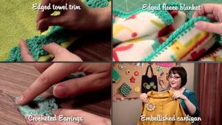 Crafty Crochet Embellishments with Linda Permann on Craftsy.com