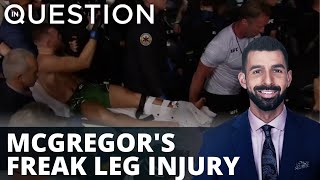 UFC 264: Freak leg injury ends McGregor-Poirier fight