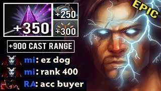CRAZY +900 CAST RANGE Mega Defense vs Trashtalk Comeback Support To Carry Imba Zeus 7.24 Dota 2