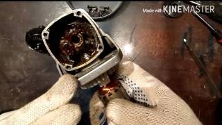 Мелкий ремонт редуктора бюджетной болгарки./ Repair gear grinders.