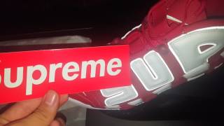 Nike X Supreme Air Uptempo "Suptempo" "Red" Review