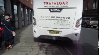 Bus reversing on to pavement - Richmond Coaches