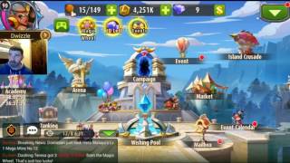 Magic Rush - Dwizzle's 330k Freebie team! #2 people in Merger Arena!