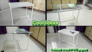 Table from PVC pipes: DIY