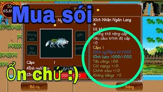 Ninja school - Mua sói và Trang bị sói..  Mở sói khá Ổn :)